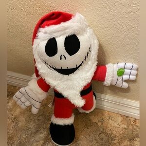 Nightmare Be Christmas Jack Skeleton Animated Spin Santa Plush Tim Burton